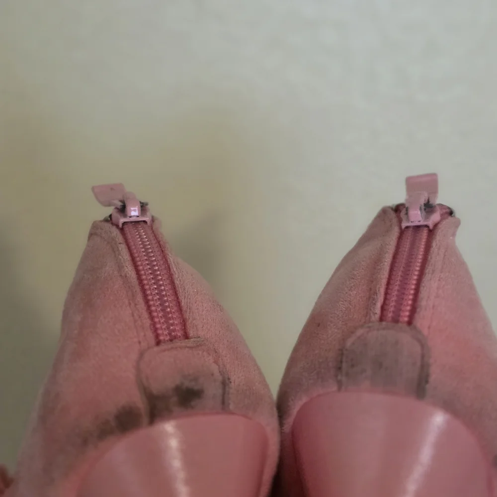 Pink Suede Bow Women's Shoes - Picture 3 of 4